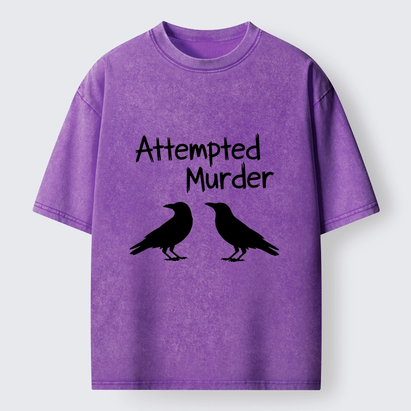 Tokyo-Tiger Two Crows Attempted Murder Joke Washed T-Shirt