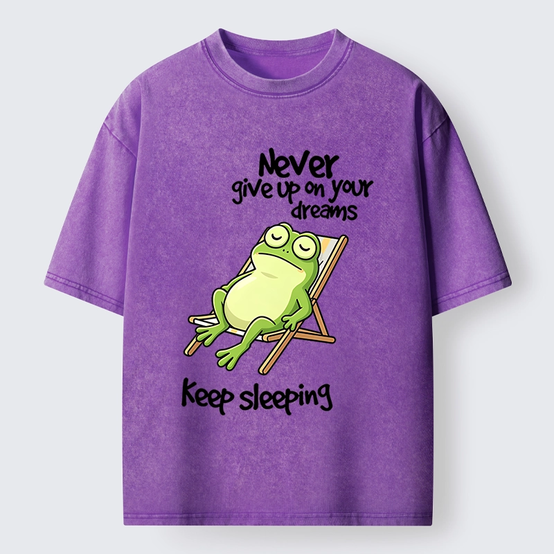 Tokyo-Tiger Never Abandon Your Sleepy Dreams Washed T-Shirt