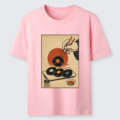 Tokyo-Tiger Chopsticks And Vinyl Sushi Art Classic T-Shirt