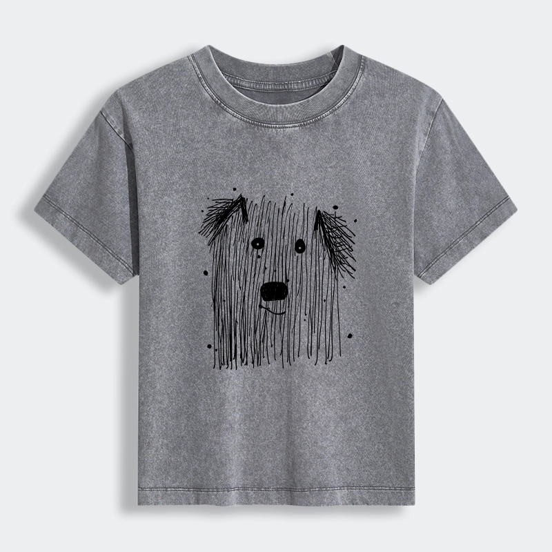 Tokyo-Tiger Fluffy Chaos In Dog Form Women's Washed T-shirt