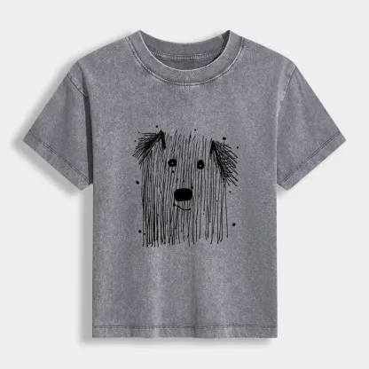 Tokyo-Tiger Fluffy Chaos In Dog Form Women's Washed T-shirt