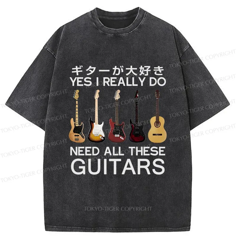 Tokyo-Tiger I Need All Guitar Washed T-Shirt