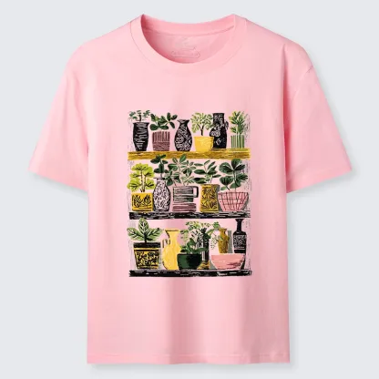 Tokyo-Tiger Cozy Home Plant Shelf Vibes Classic T-Shirt