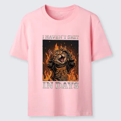 Tokyo-Tiger Funny Cat Constipation Meme Art Classic T-Shirt