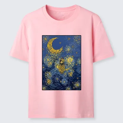 Tokyo-Tiger Van Gogh Vibes With Sunflower Boat Classic T-Shirt