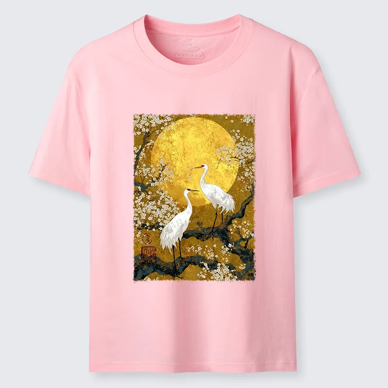 Tokyo-Tiger Traditional Japanese Crane Art Classic T-Shirt