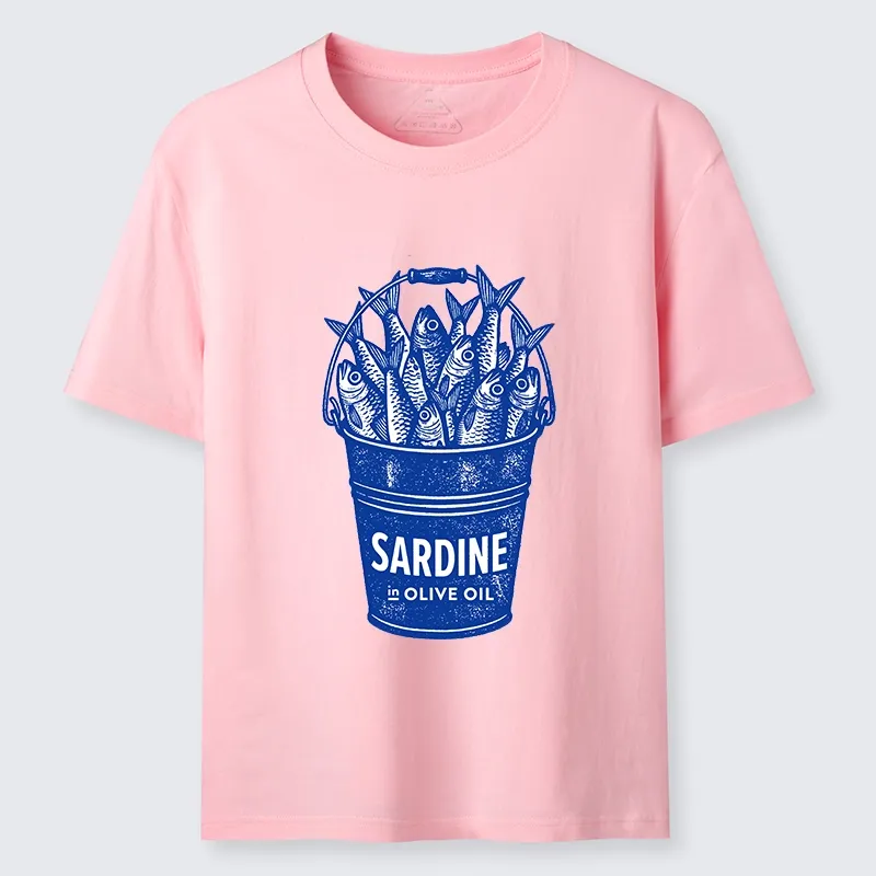 Tokyo-Tiger Vintage Bucket Full Of Fresh Sardines Classic T-Shirt