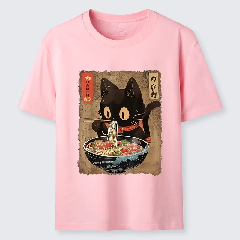 Tokyo-Tiger Ramen Cat Living Its Best Life Classic T-Shirt