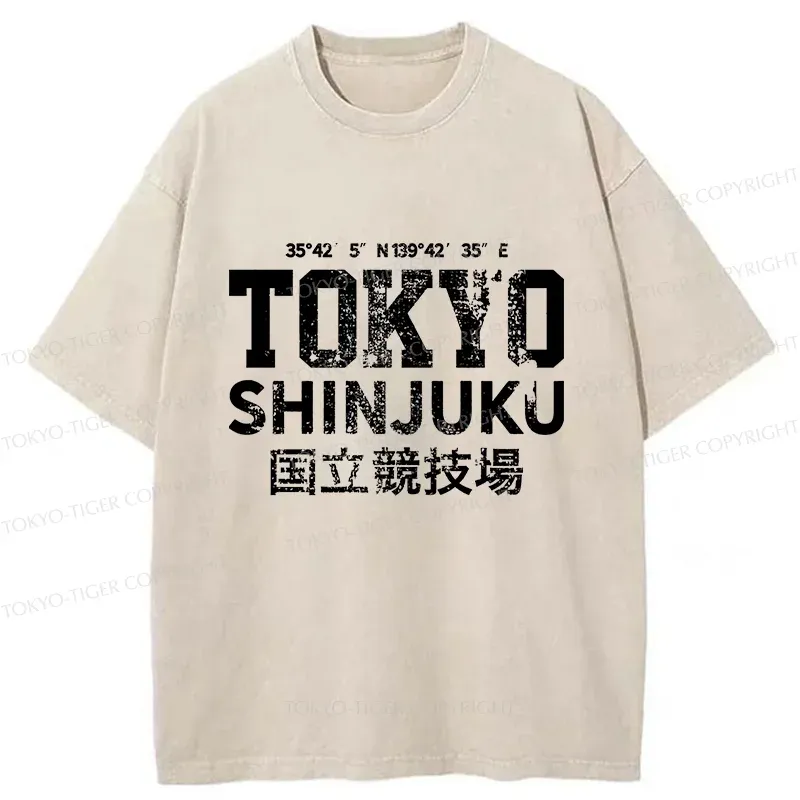 Tokyo-Tiger Tokyo Shinjuku Washed T-Shirt
