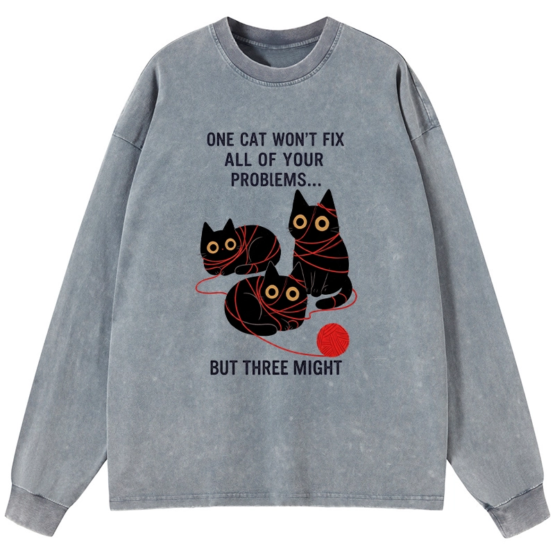 [Copy]Tokyo-Tiger Aesthetic Yellow And Black Bird Washed Long Sleeve T-Shirt