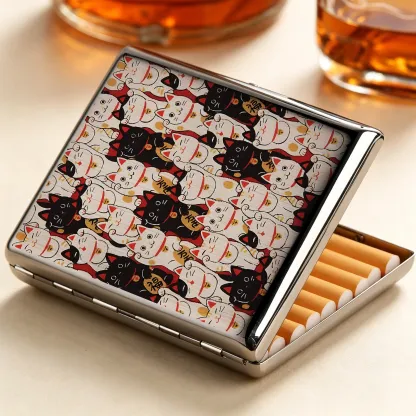 Tokyo-Tiger Lucky Cat Cigarette Case