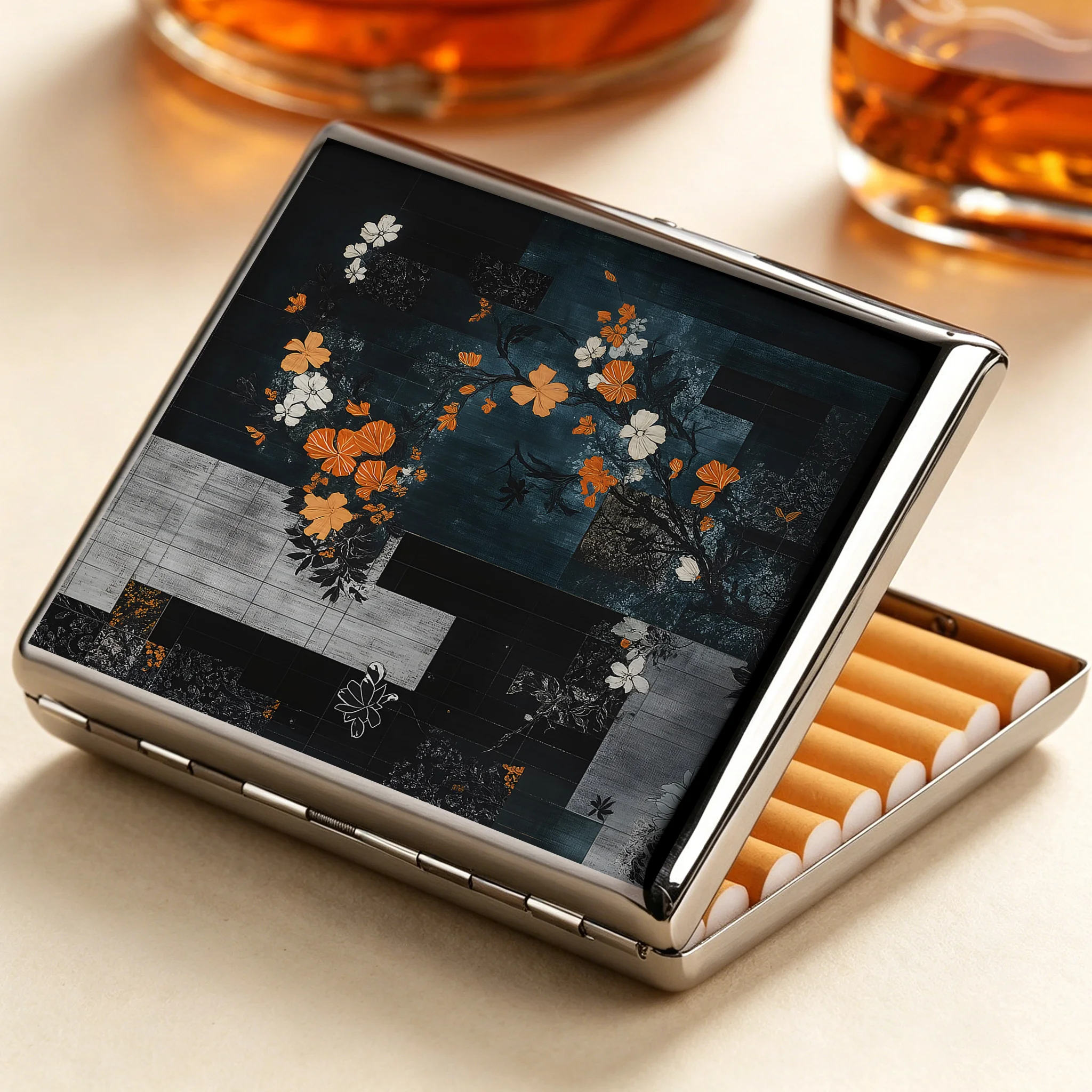 Tokyo-Tiger Flower Fantasy Cigarette Case