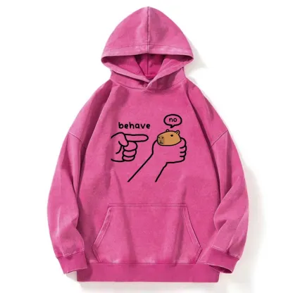 Tokyo-Tiger Dishonest Capybara Washed Hoodie