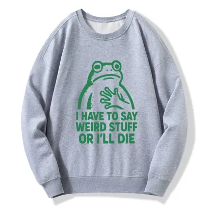 Tokyo-Tiger Weird Frog Funny Meme Classic Sweatshirt