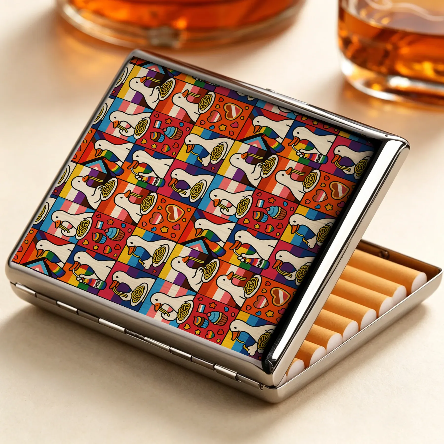 Tokyo-Tiger More Spaghetti Less Upsetti Goose Eat Spaghetti Cigarette Case