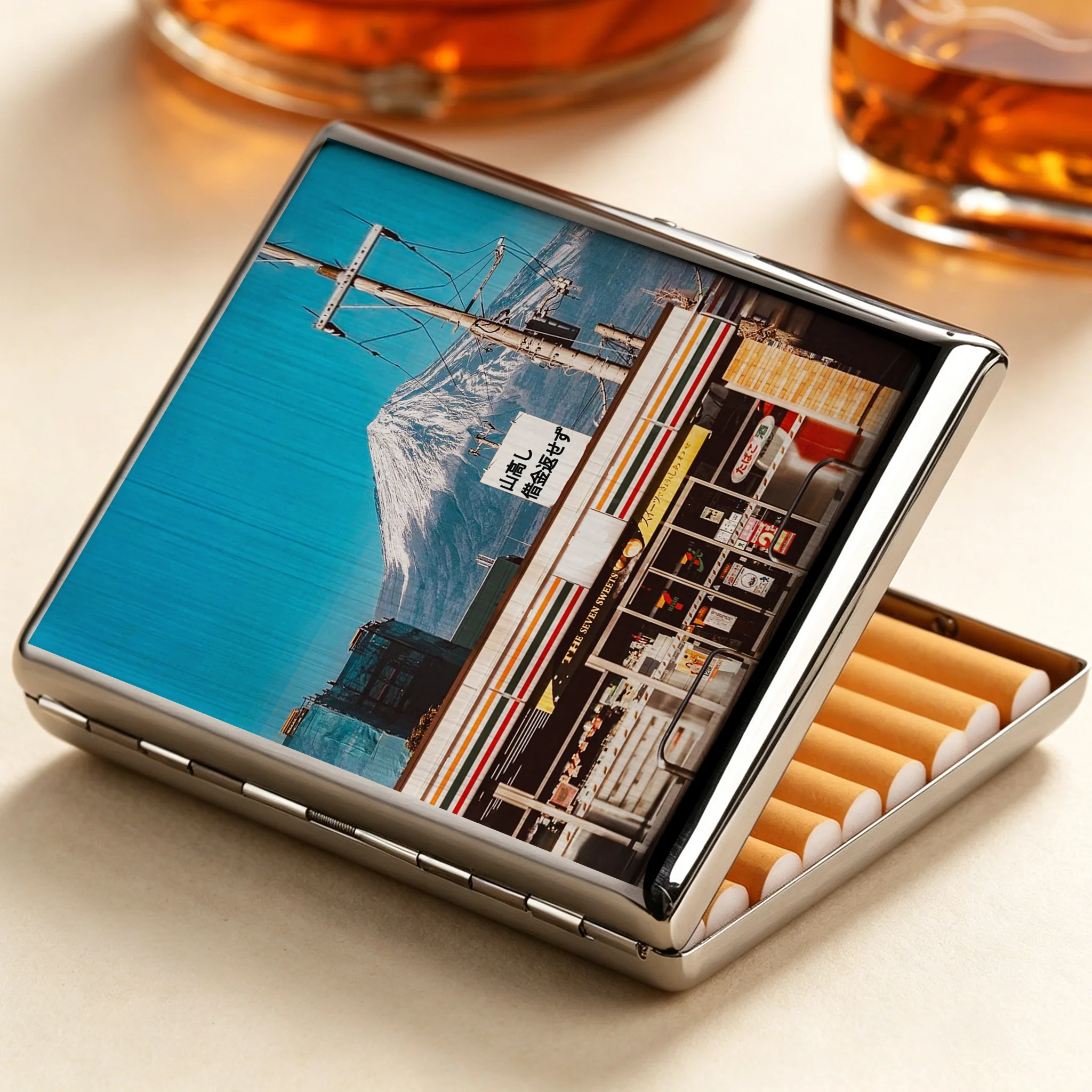 Tokyo-Tiger The Mount Fuji Is High Debts Unpaid Cigarette Case