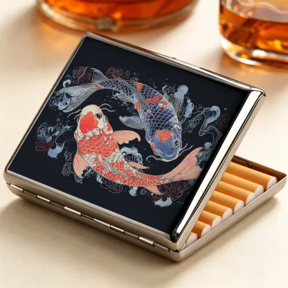 Tokyo-Tiger Two Koi Carps Cigarette Case