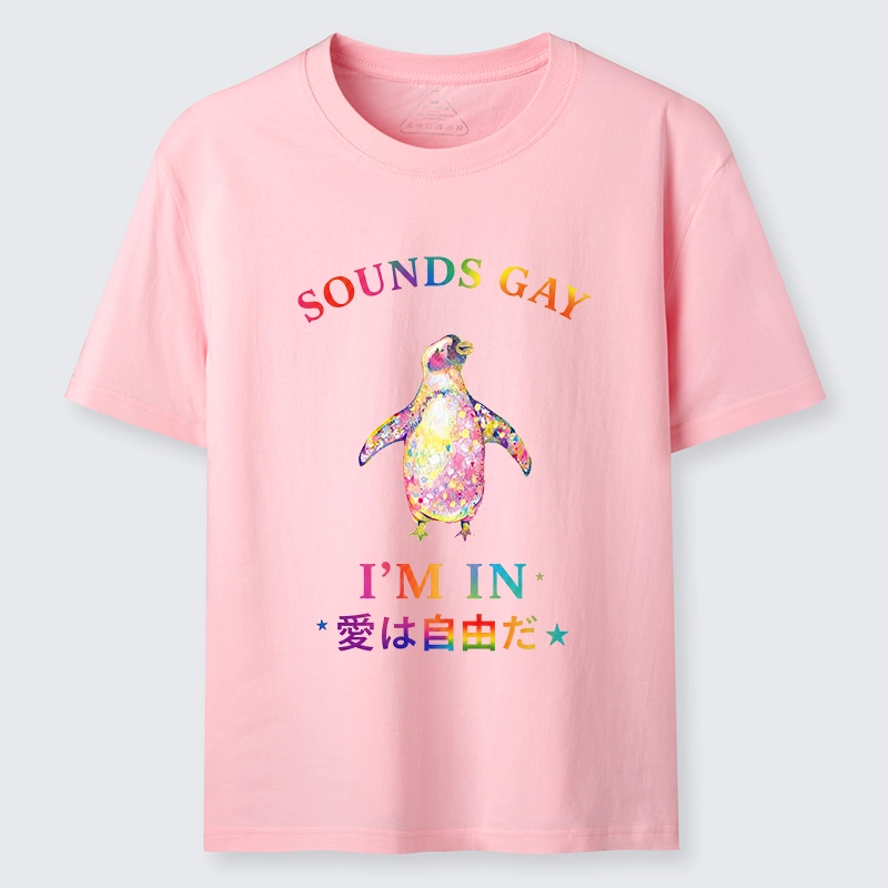 Tokyo-Tiger Colorful Penguin Stands For Free Love Classic T-Shirt