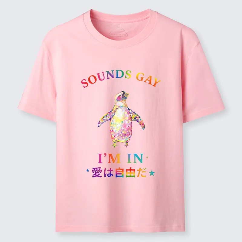 Tokyo-Tiger Colorful Penguin Stands For Free Love Classic T-Shirt