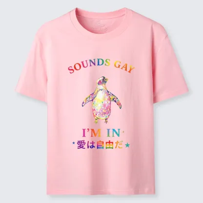 Tokyo-Tiger Colorful Penguin Stands For Free Love Classic T-Shirt