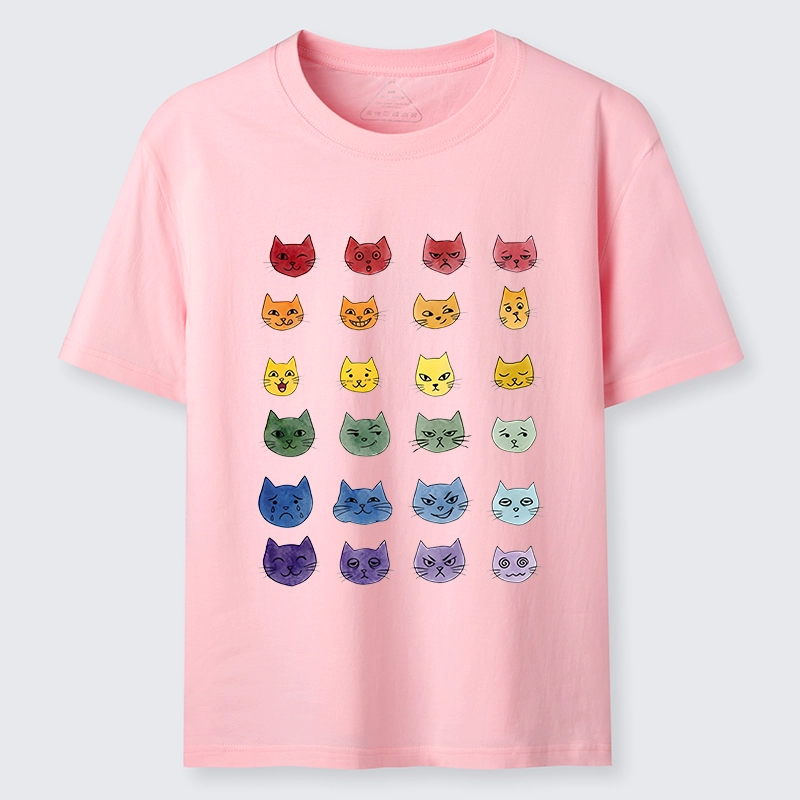 Tokyo-Tiger Watercolor Rainbow Cat Classic T-Shirt
