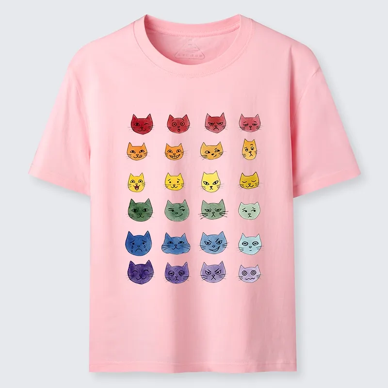Tokyo-Tiger Watercolor Rainbow Cat Classic T-Shirt