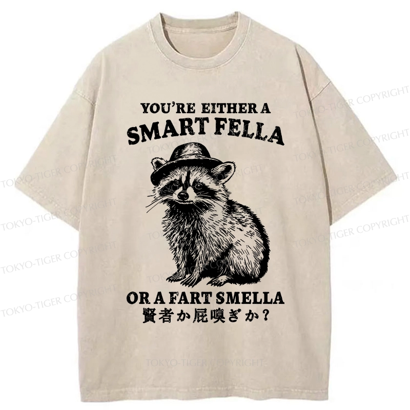 Tokyo-Tiger Sage Or Fart-sniffer Washed T-Shirt
