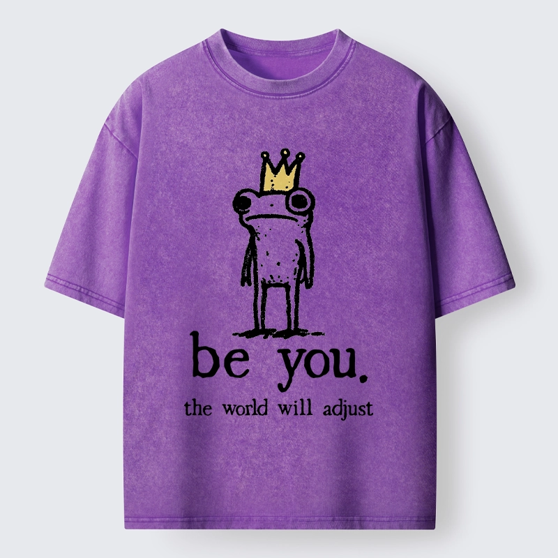 Tokyo-Tiger Crown Frog Stays True To Self Washed T-Shirt