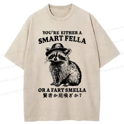 Tokyo-Tiger Sage Or Fart-sniffer Washed T-Shirt