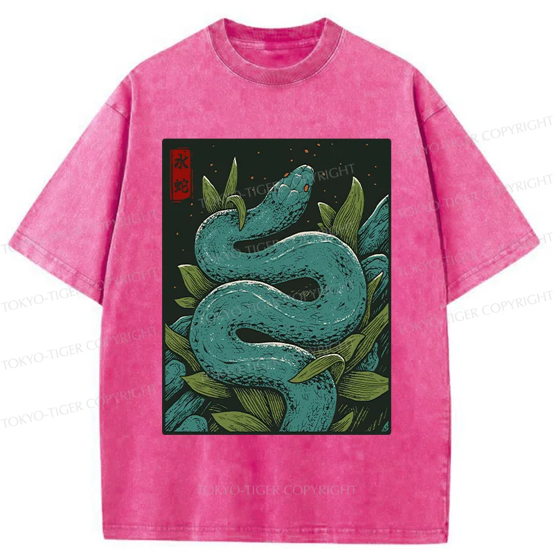 Tokyo-Tiger Vintage Python Washed T-Shirt