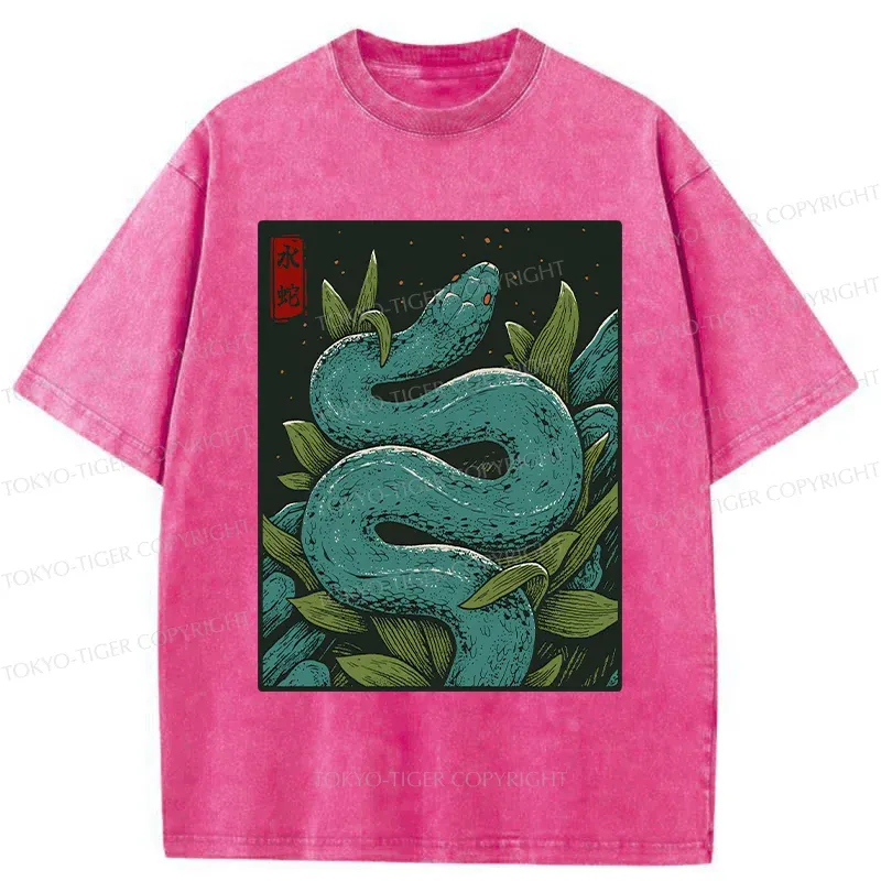 Tokyo-Tiger Vintage Python Washed T-Shirt