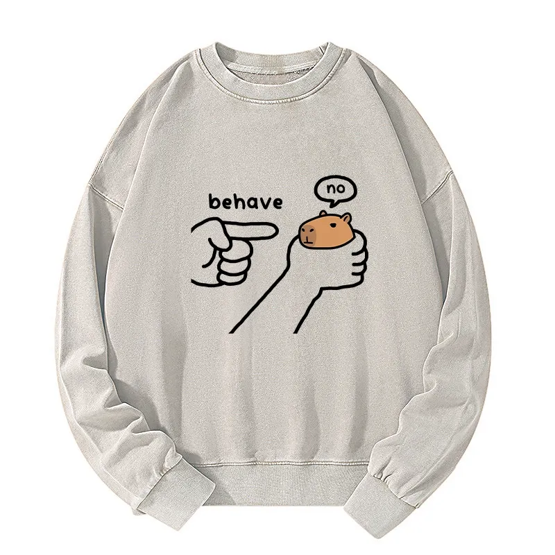 Tokyo-Tiger Dishonest Capybara Washed Sweatshirt