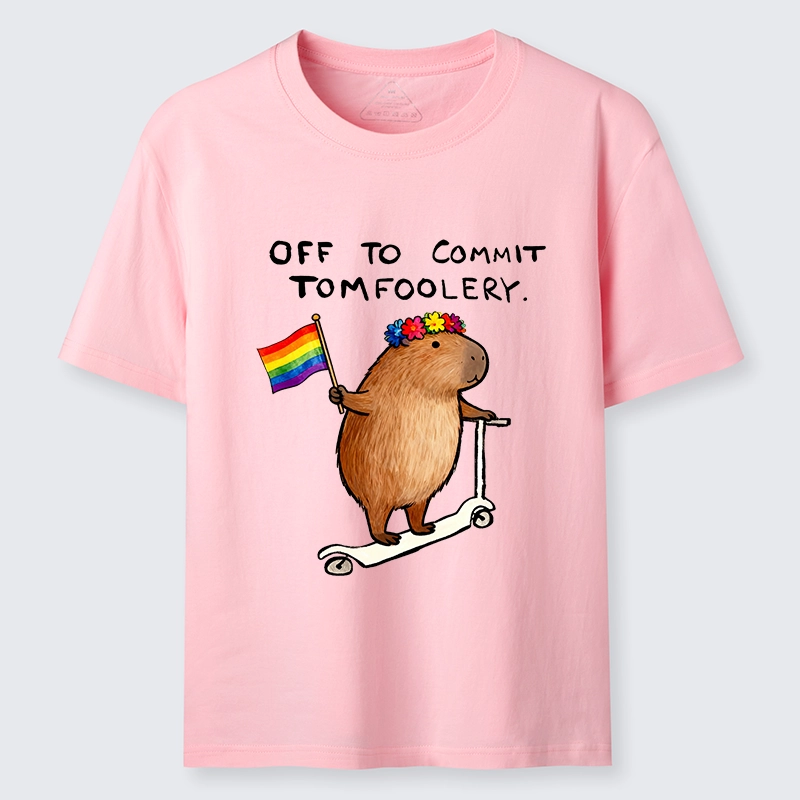 Tokyo-Tiger Pride Capybara On Scooter Meme Classic T-Shirt