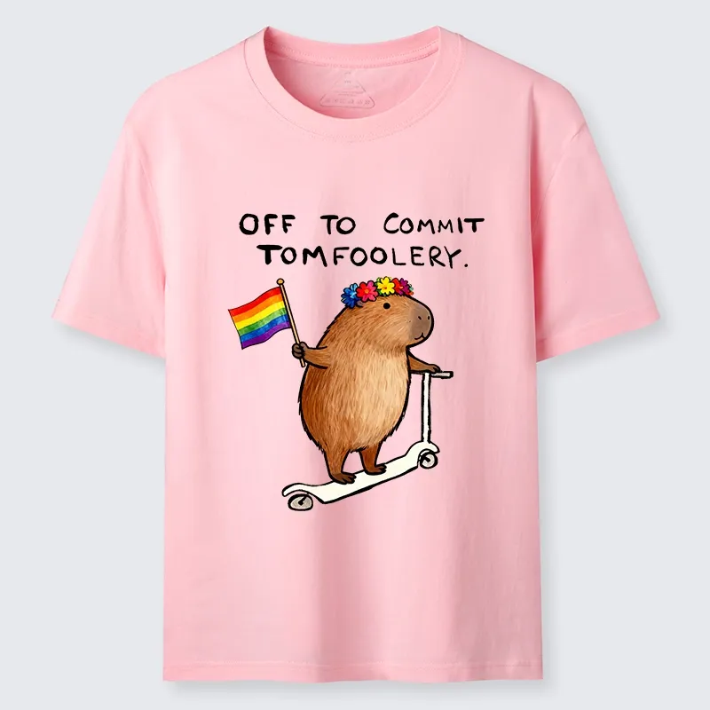 Tokyo-Tiger Pride Capybara On Scooter Meme Classic T-Shirt