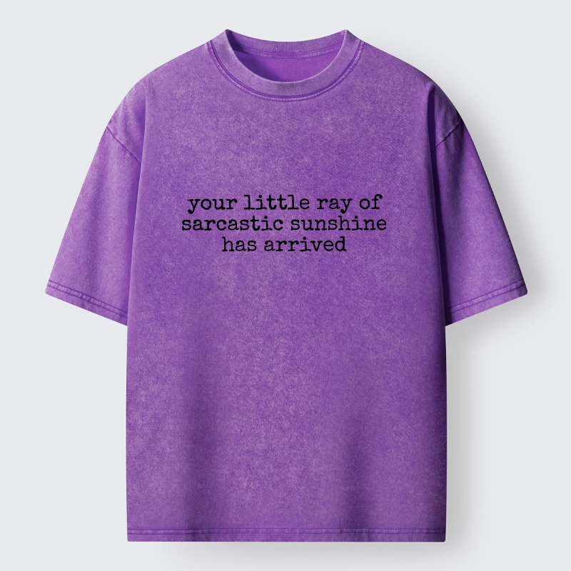 Tokyo-Tiger Funny Meme Sarcastic Sunshine Quote Washed T-Shirt