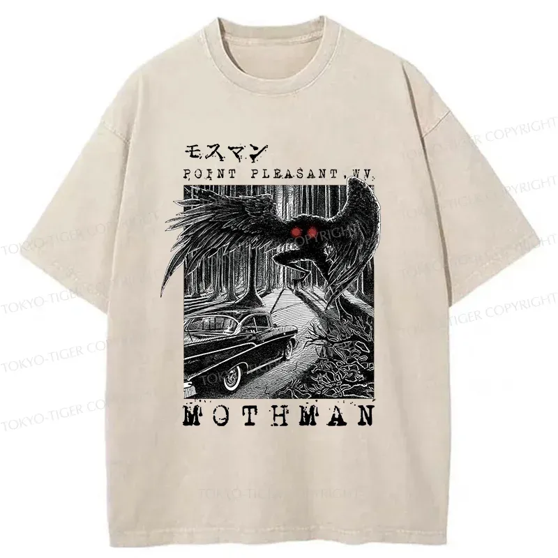 Tokyo-Tiger Terrifying Mothman Washed T-Shirt