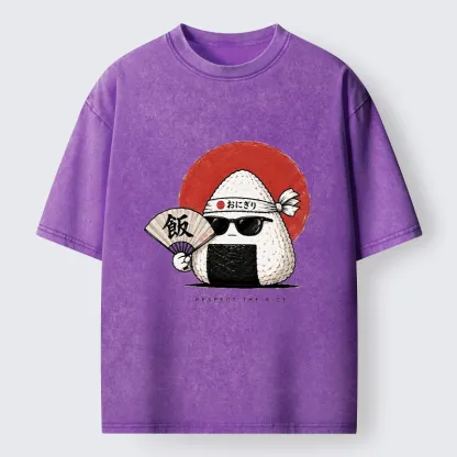 Tokyo-Tiger Respect The Rice Ball Washed T-Shirt