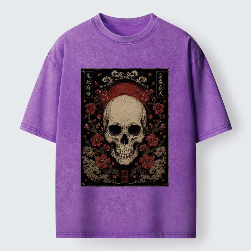 Tokyo-Tiger Sakura And The Dead Washed T-Shirt