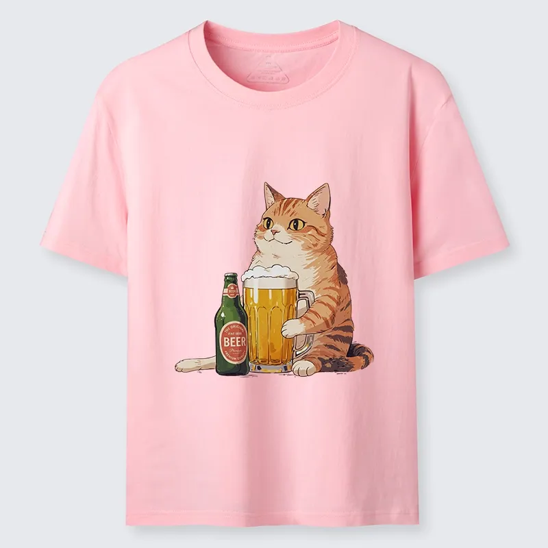 Tokyo-Tiger Funny Beer Cat After Work Classic T-Shirt