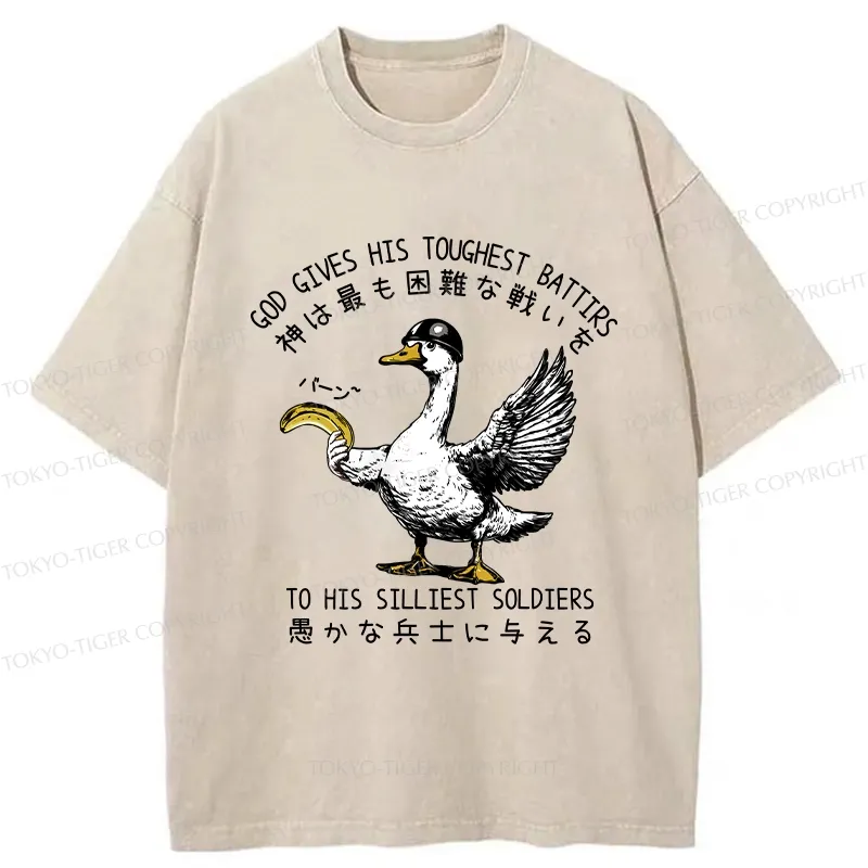 Tokyo-Tiger The Silliest Soldier Washed T-Shirt
