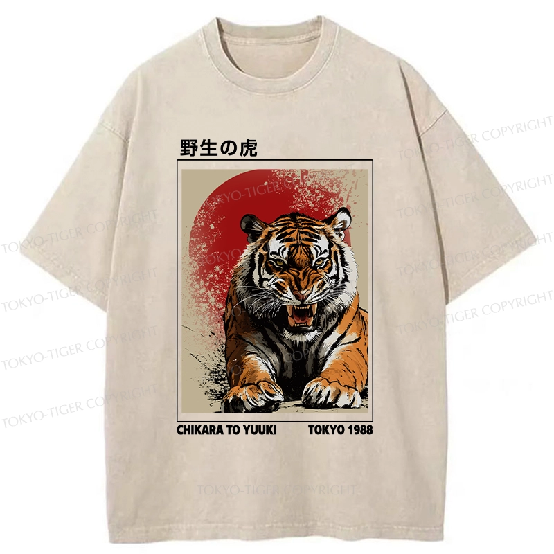 Tokyo-Tiger Wild Tiger Washed T-Shirt
