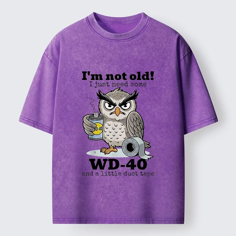 Tokyo-Tiger Funny Meme Owl Not Getting Old Washed T-Shirt