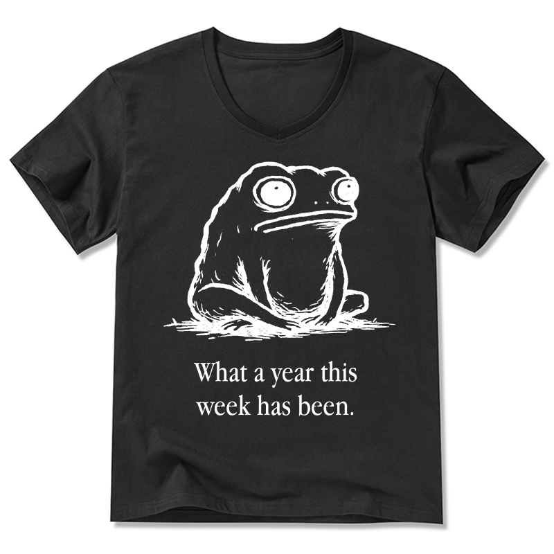 Tokyo-Tiger This Week Feels Like A Whole Year V-Neck Classic T-Shirt