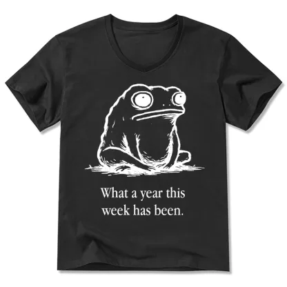 Tokyo-Tiger This Week Feels Like A Whole Year V-Neck Classic T-Shirt