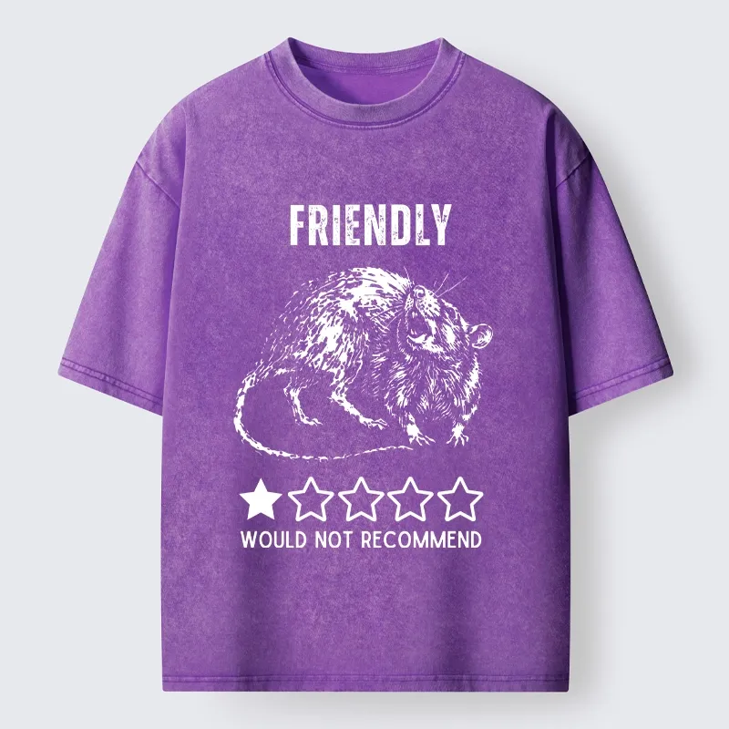 Tokyo-Tiger One Star Rat Bad Review Meme Washed T-Shirt