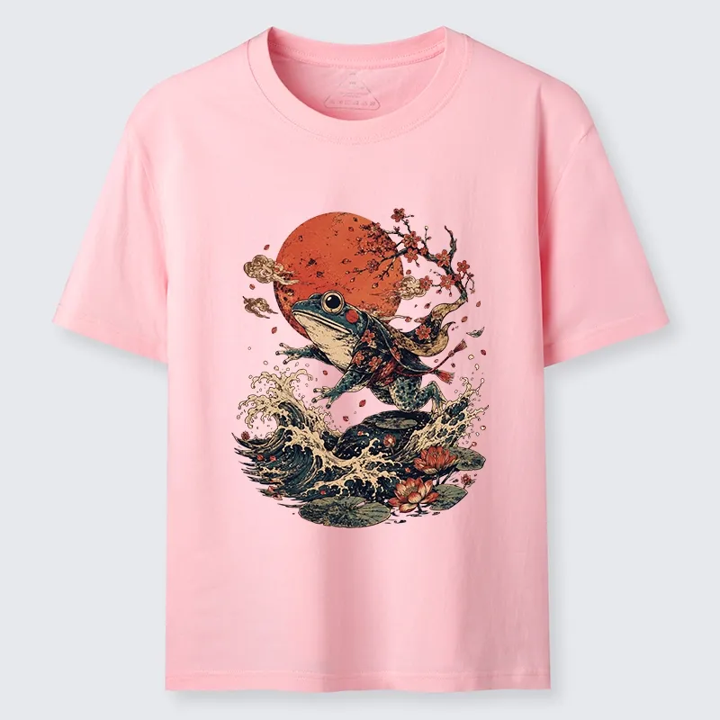 Tokyo-Tiger Cool Japanese Style Frog Saving The World Classic T-Shirt
