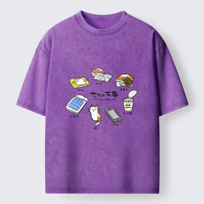Tokyo-Tiger My Favorite Chill Hobby Collection Washed T-Shirt
