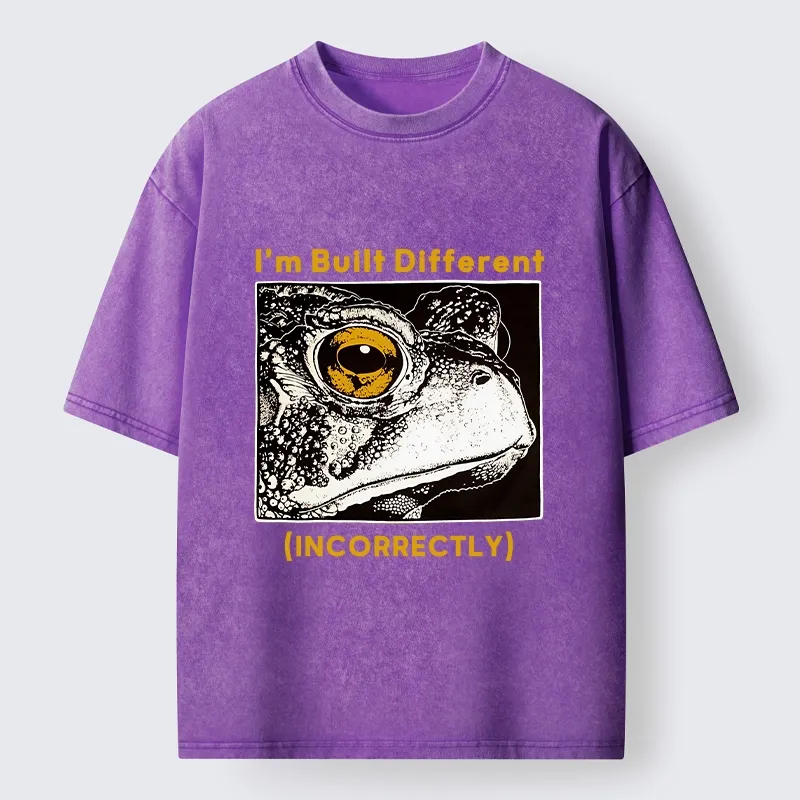 Tokyo-Tiger Unique Frog Has Special Built Style Washed T-Shirt