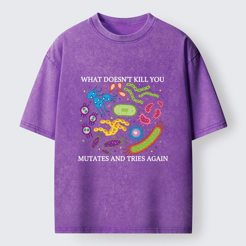 Tokyo-Tiger Funny Science Germ Virus Meme Washed T-Shirt