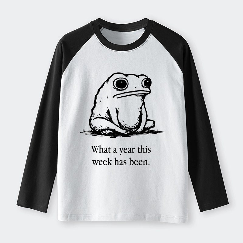Tokyo-Tiger This Week Feels Like A Whole Year Raglan Long Sleeve T-shirt